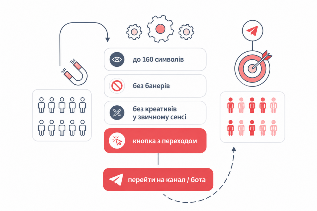 Формат реклами в Telegram Ads