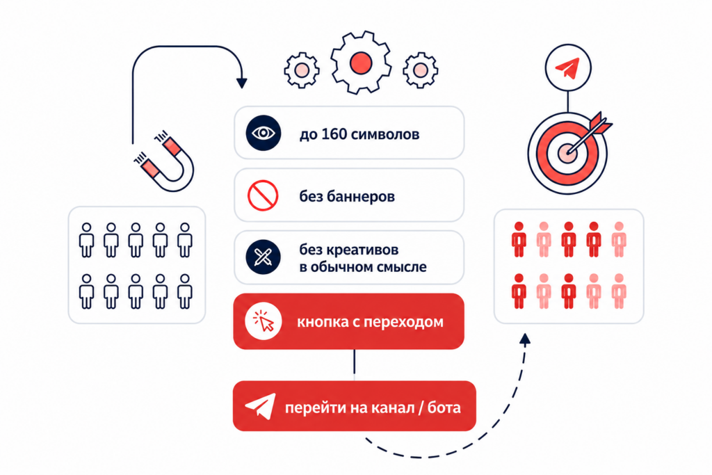 Формат рекламы в Telegram Ads